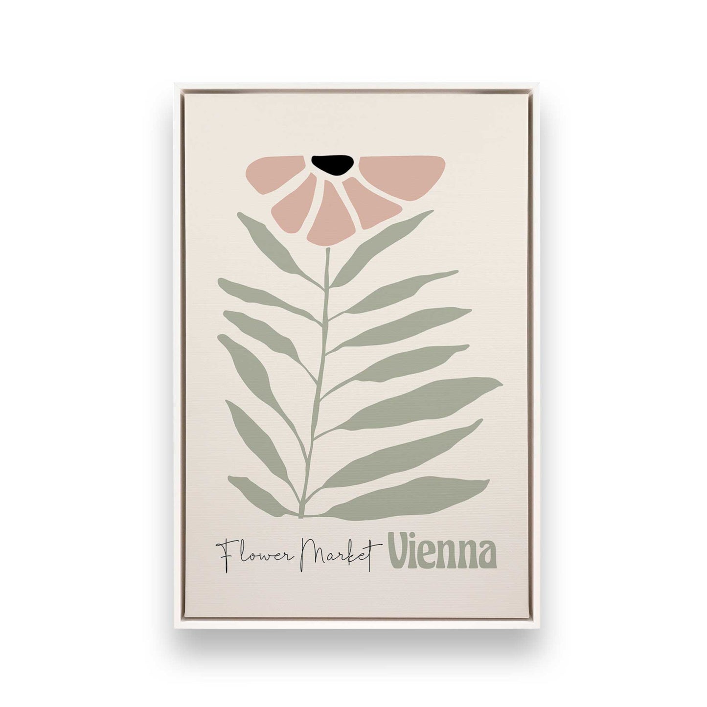 Pink Global Blooms, Set of 3 Canvas Prints