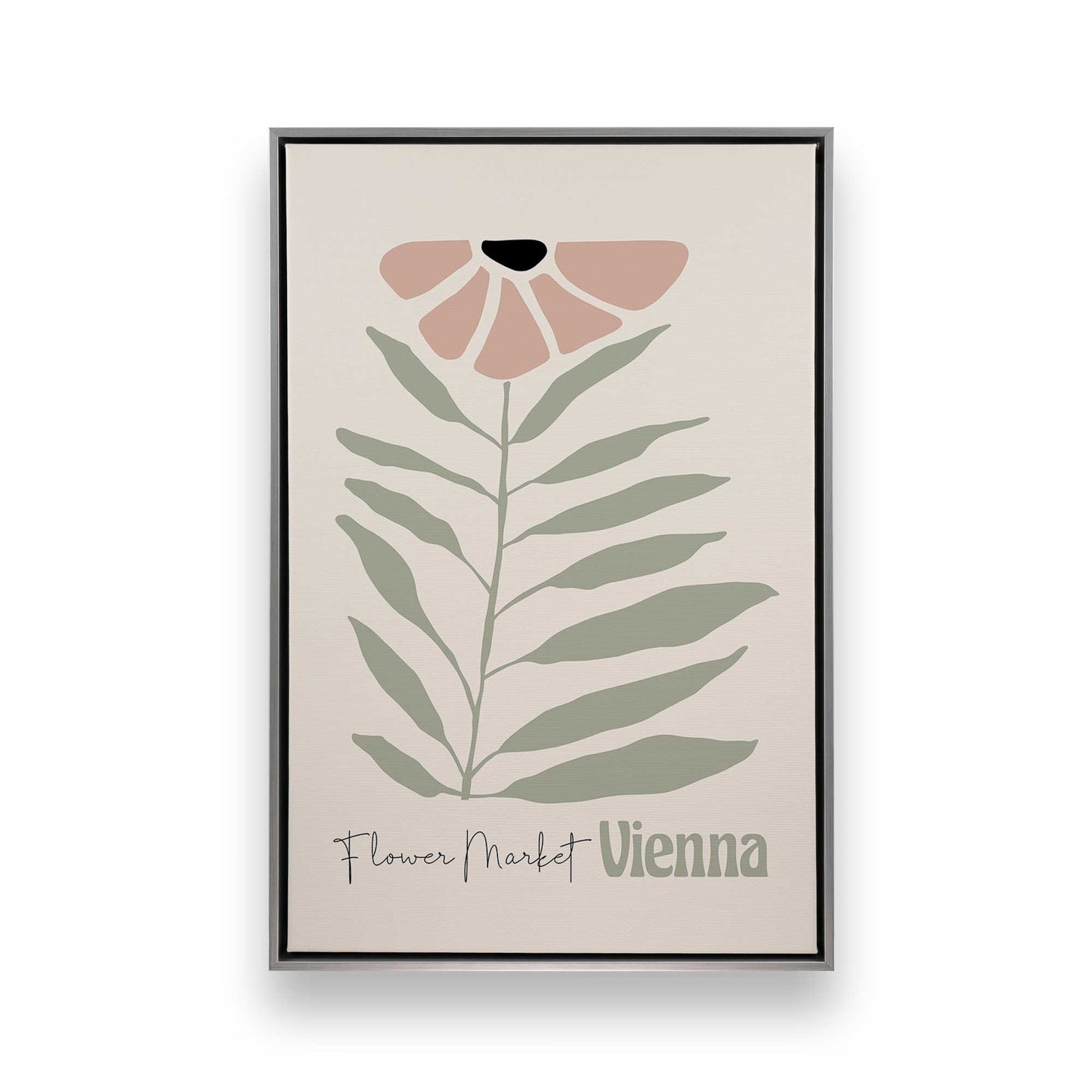 Pink Global Blooms, Set of 3 Canvas Prints