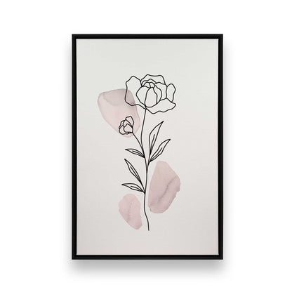 [Color:Satin Black], Picture of art in a Satin Black frame