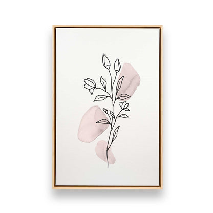 Pretty Petal Sketches, Set of 3 Canvas Prints