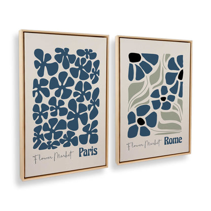 [Color:American Maple], Picture of art in a American Maple frame at an angle