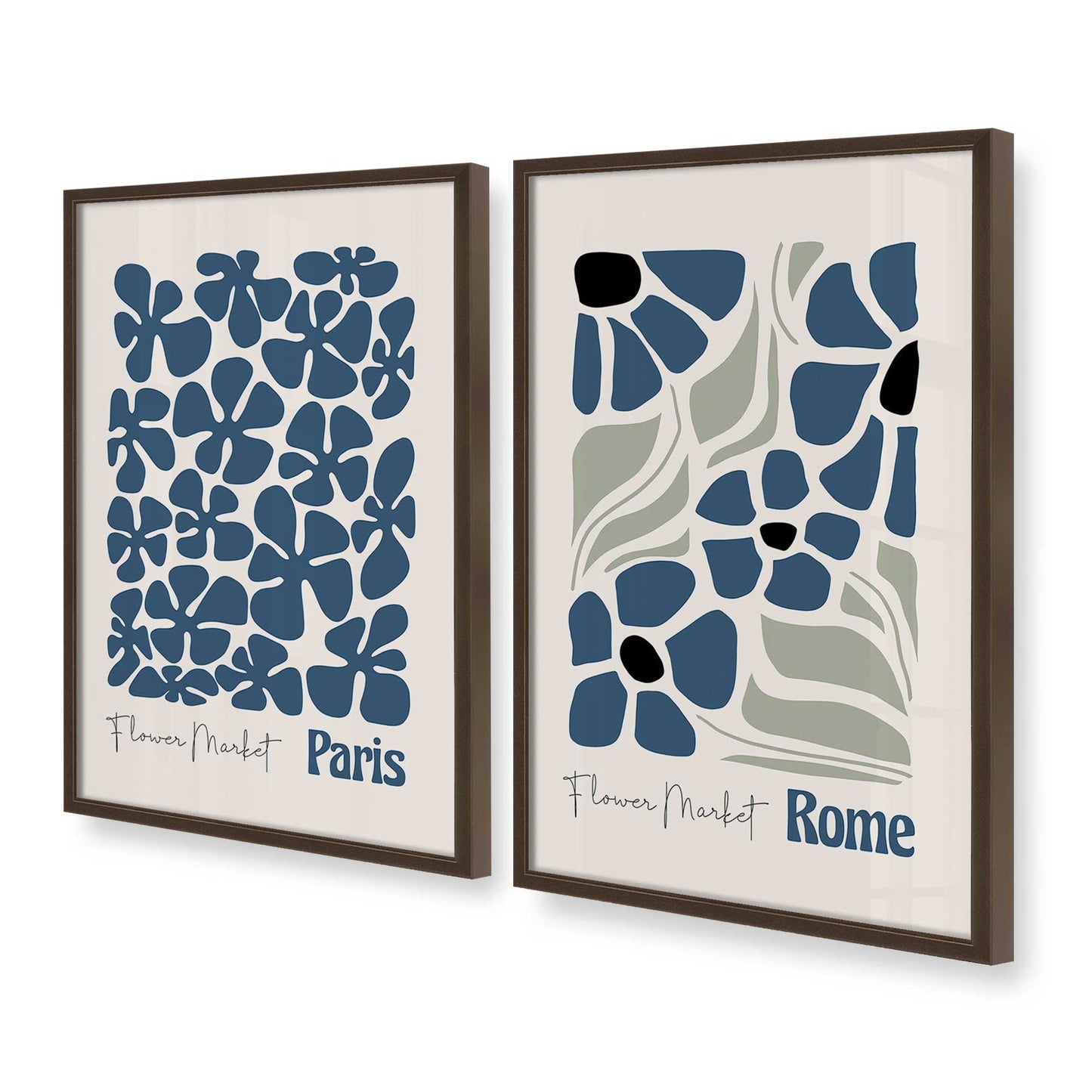 [Color:Belvinder Brown], Picture of art in a Belvinder Brown frame at an angle