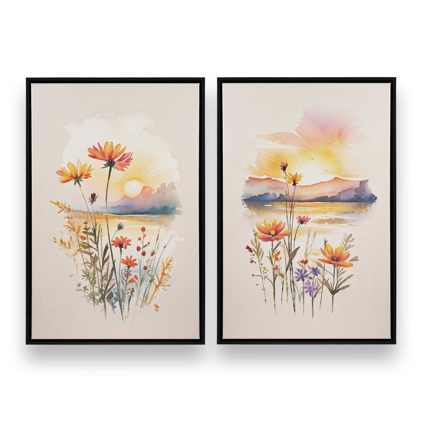 [Color:Satin Black], Picture of art in a Satin Black frame