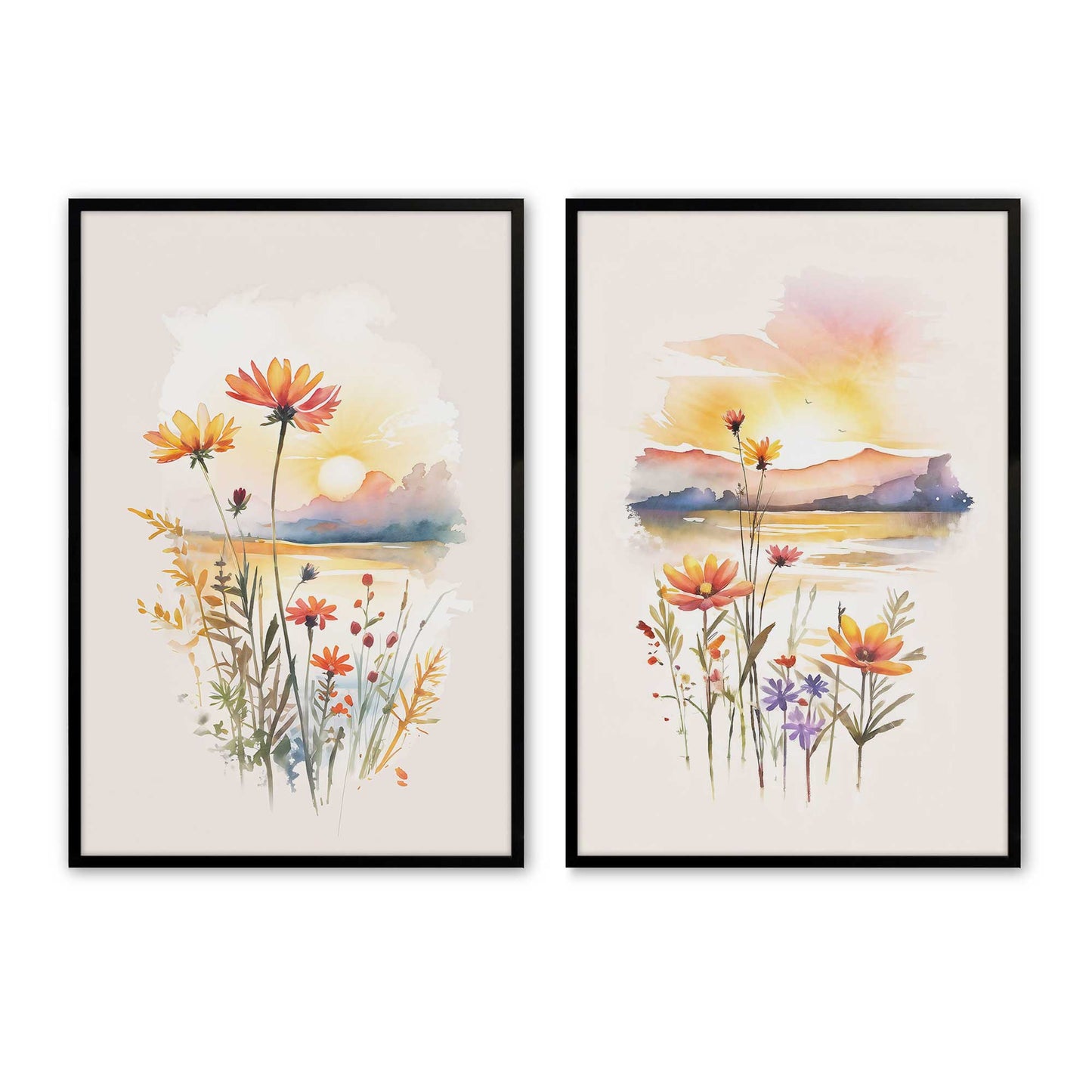 [Color:Satin Black], Picture of art in a Satin Black frame