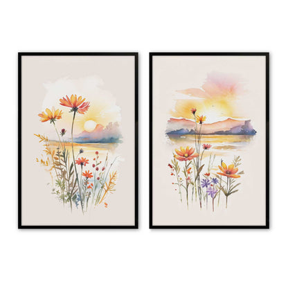 [Color:Satin Black], Picture of art in a Satin Black frame