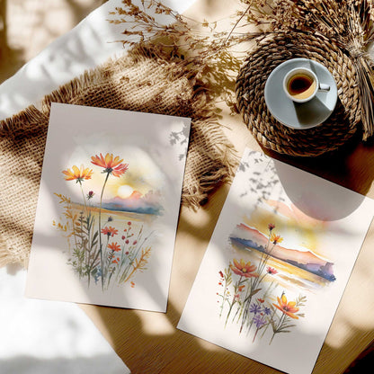 [color:Rolled Print], Picture in a room