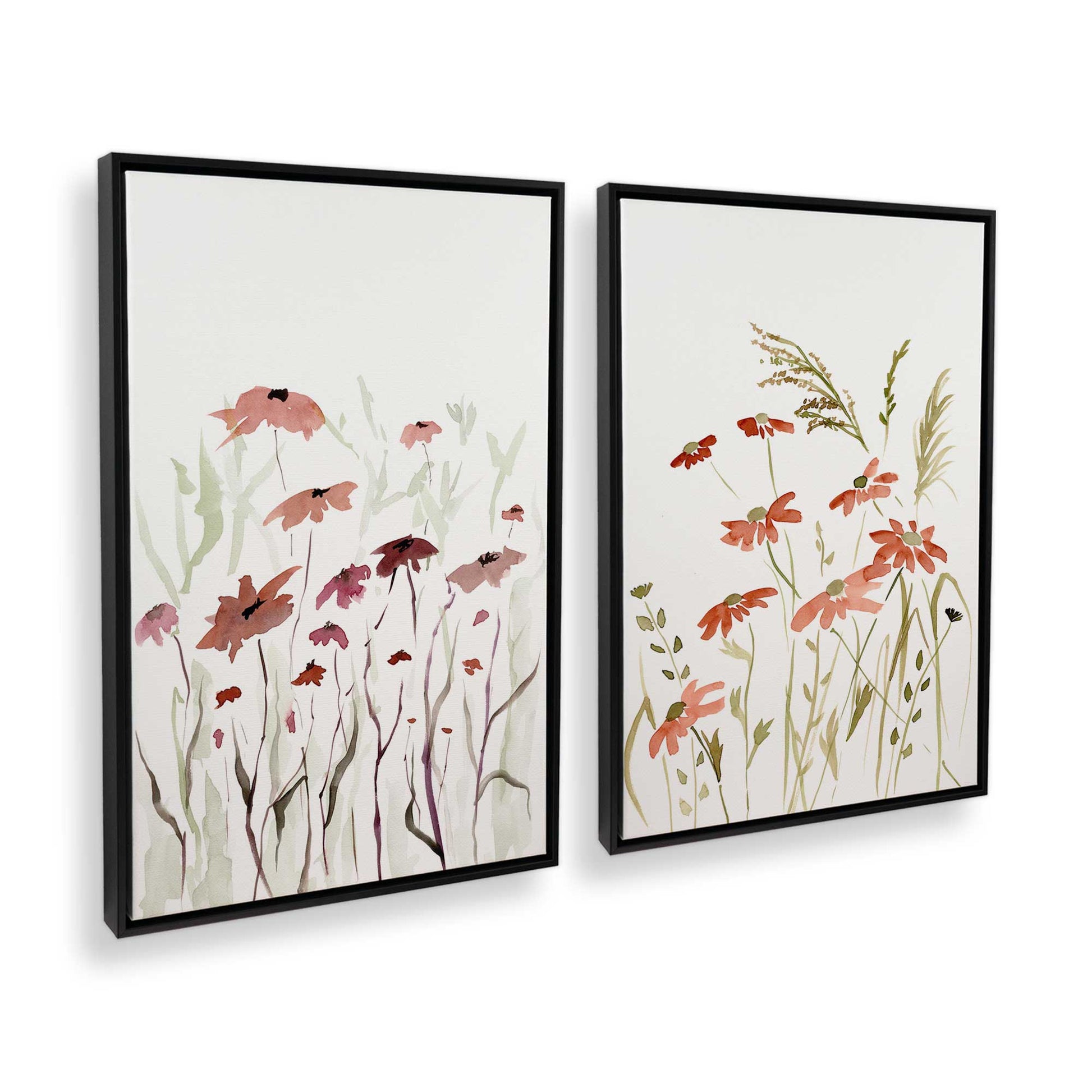 [Color:Satin Black], Picture of art in a Satin Black frame at an angle