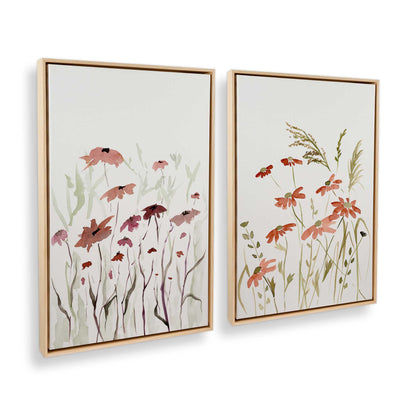 [Color:American Maple], Picture of art in a American Maple frame at an angle