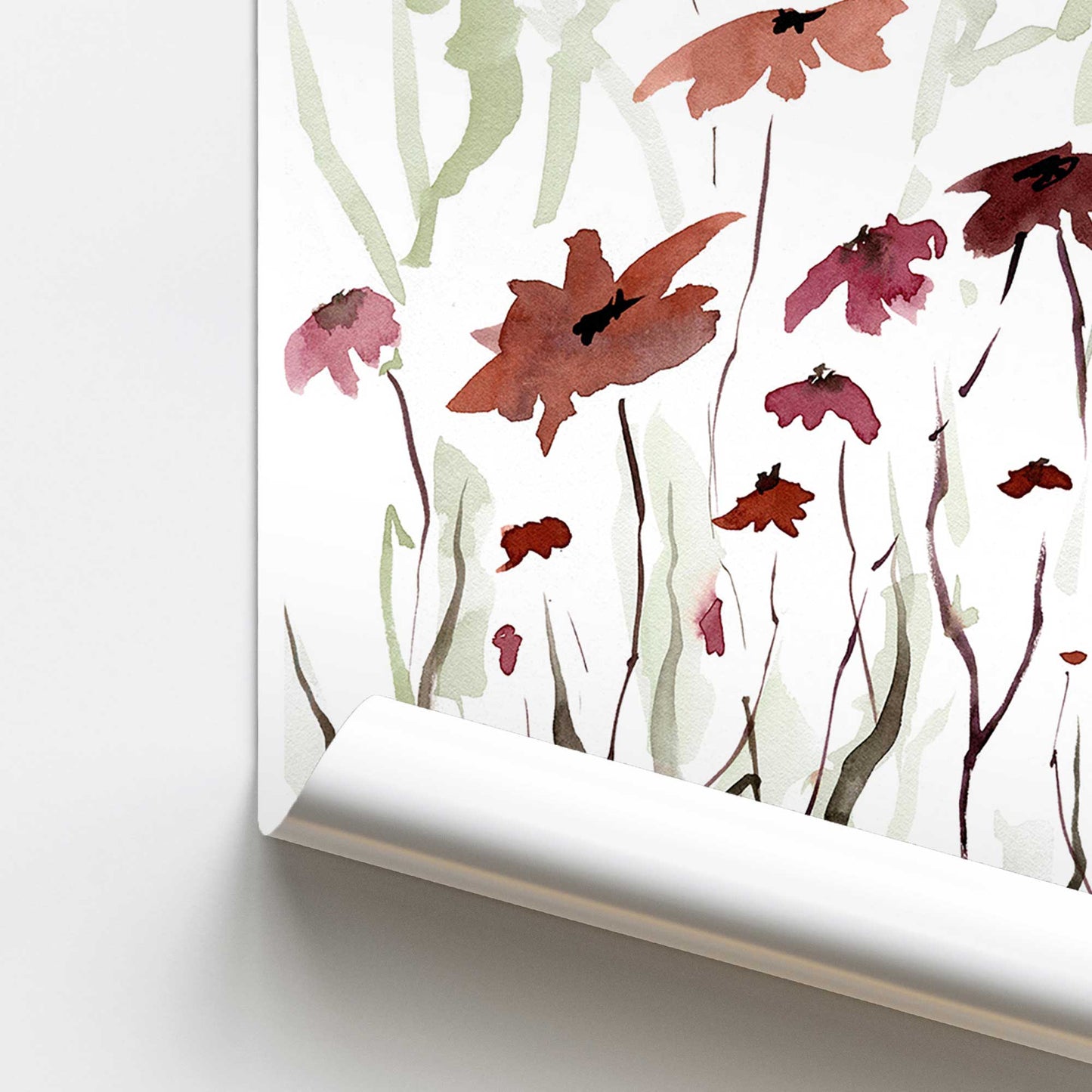 [color:Rolled Print], Picture of close up of art