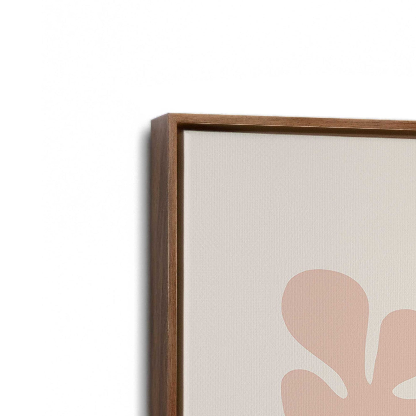 [Color:Walnut], Picture of the corner of the art