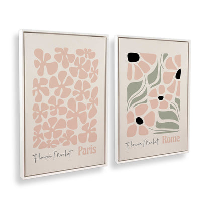 [Color:Opaque White], Picture of art in a White frame at an angle