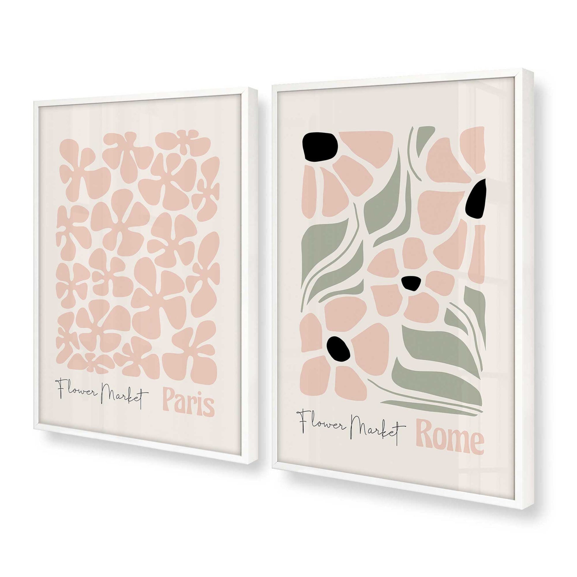 [Color:Opaque White], Picture of art in a Opaque White frame at an angle