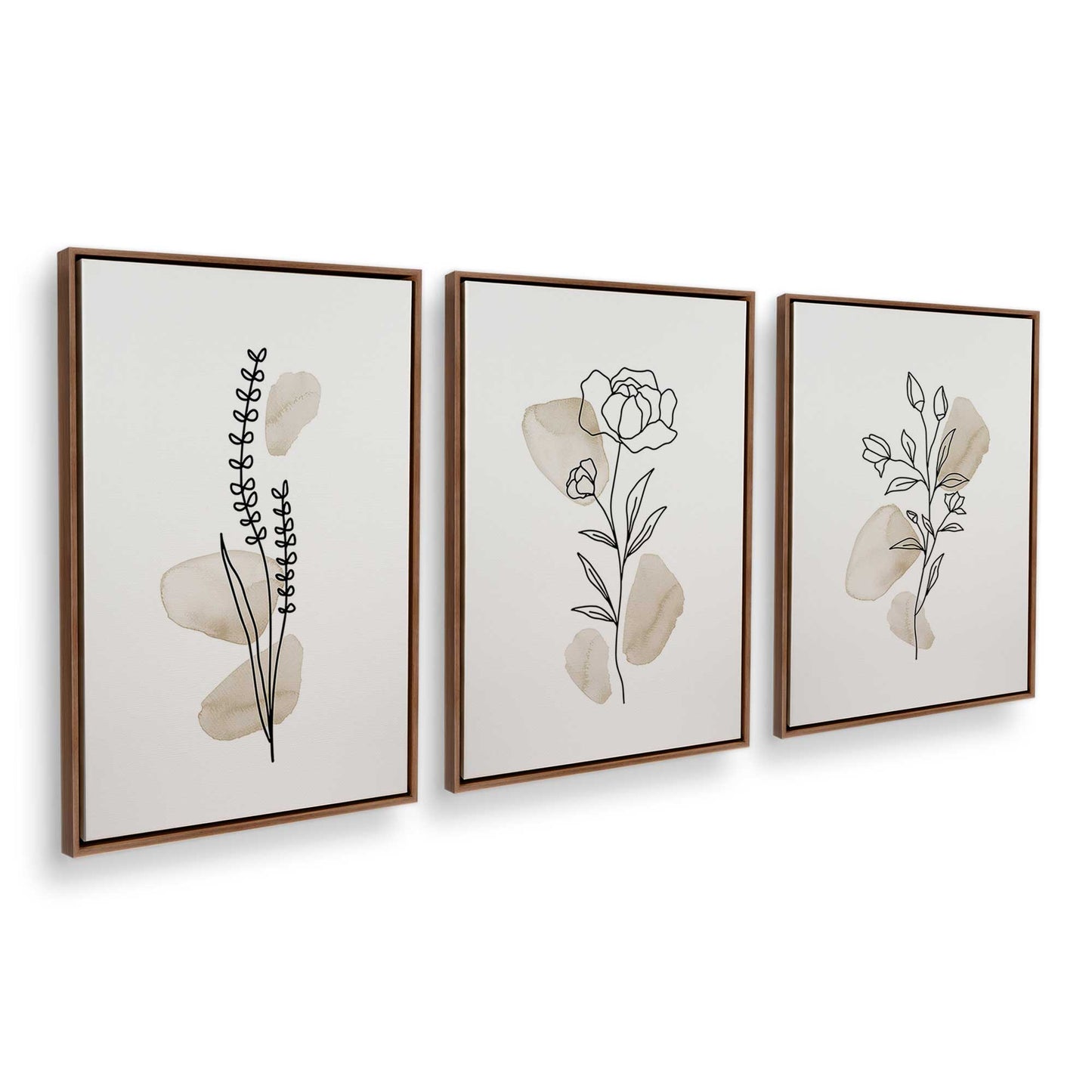 [Color:Walnut], Picture of art in a Walnut frame at an angle