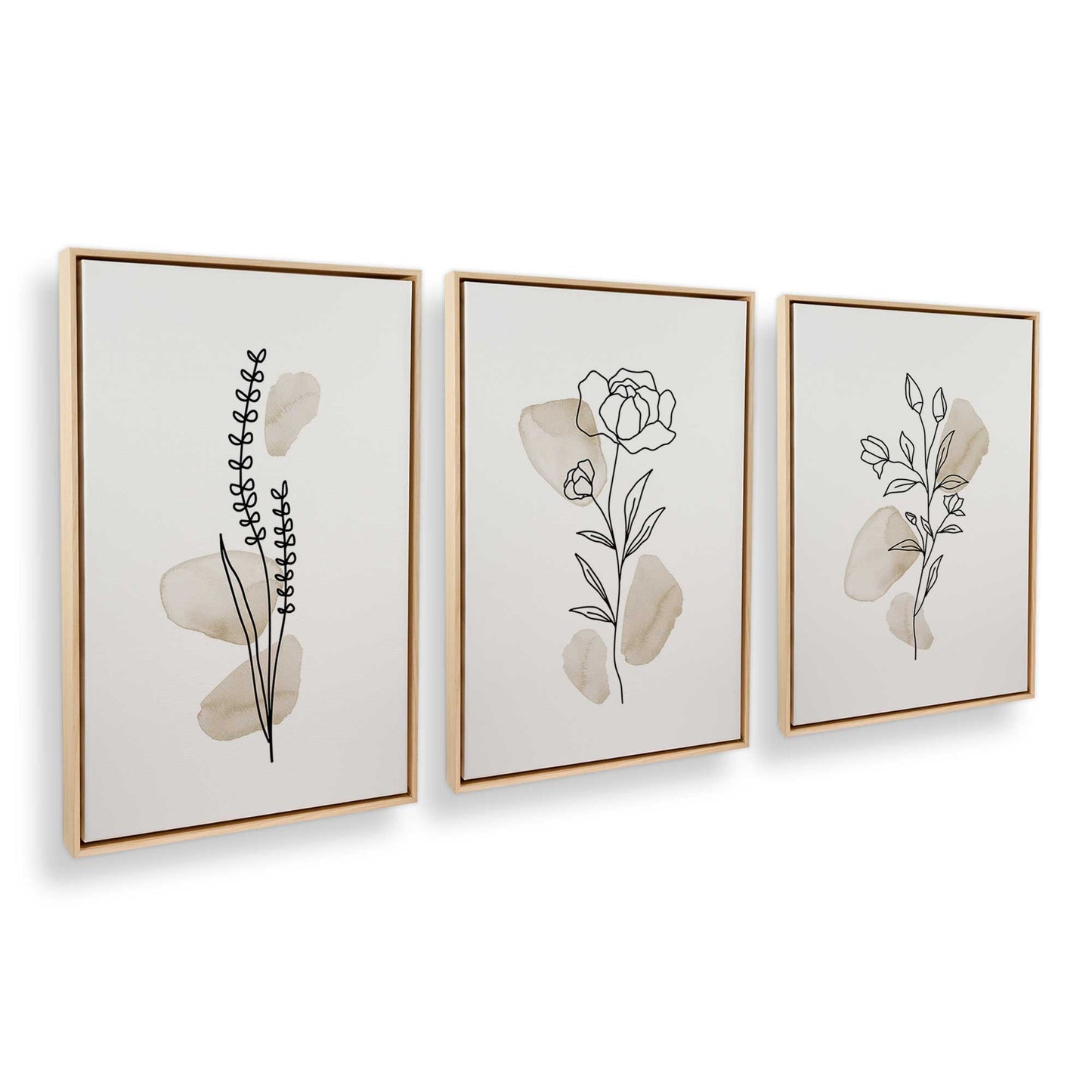 [Color:American Maple], Picture of art in an American Maple frame at an angle