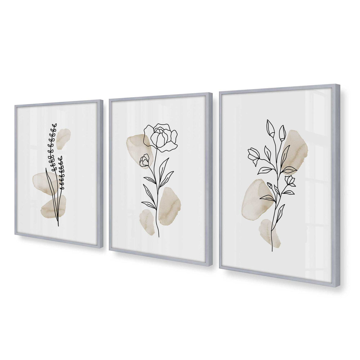 [Color:Polished Chrome], Picture of art in a Polished Chrome frame at an angle