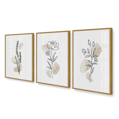 [Color:Polished Gold], Picture of art in a Polished Gold frame at an angle