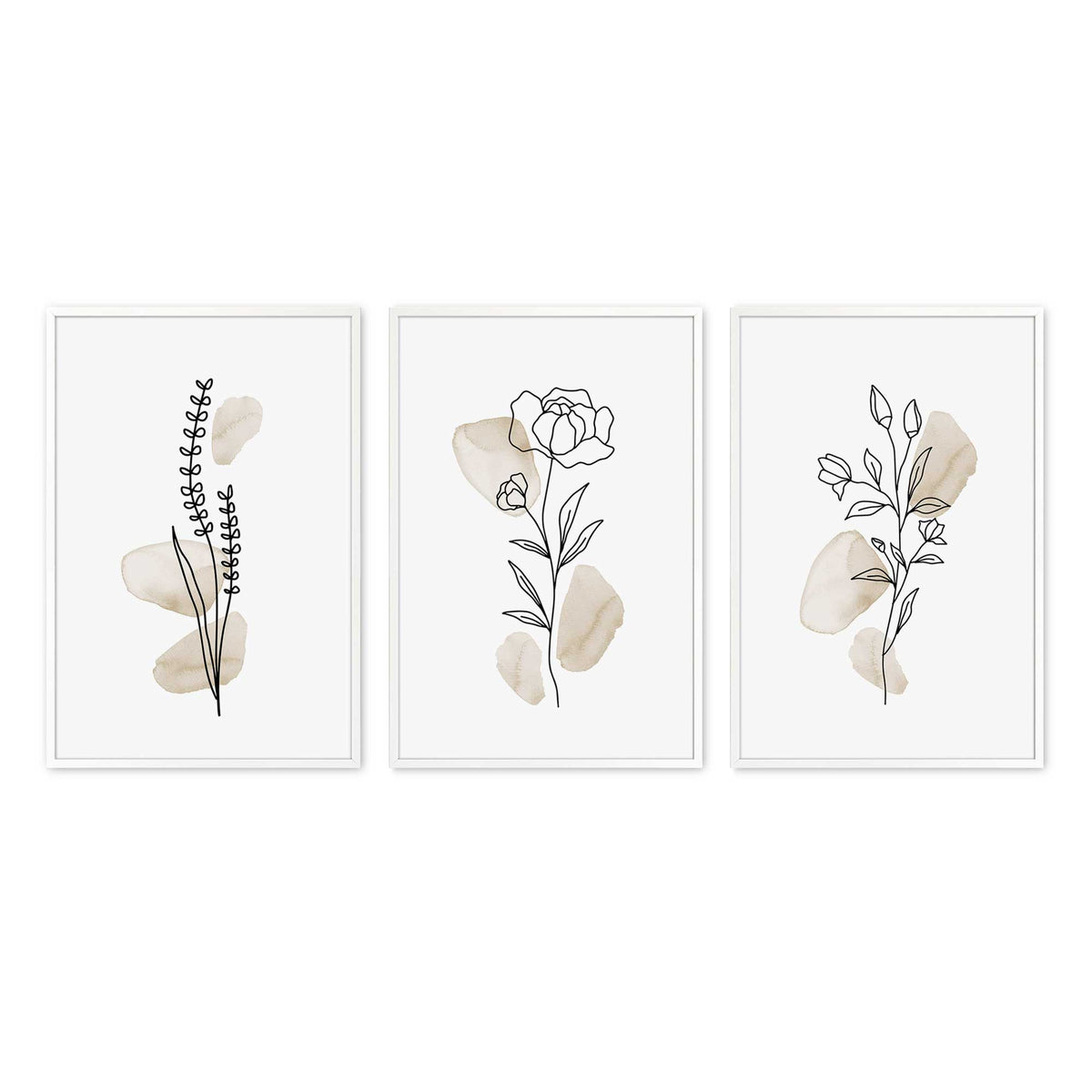 [Color:Opaque White], Picture of art in an Opaque White frame