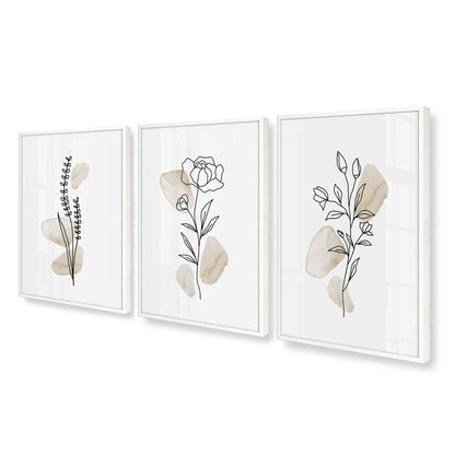 [Color:Opaque White], Picture of art in an Opaque White frame at an angle