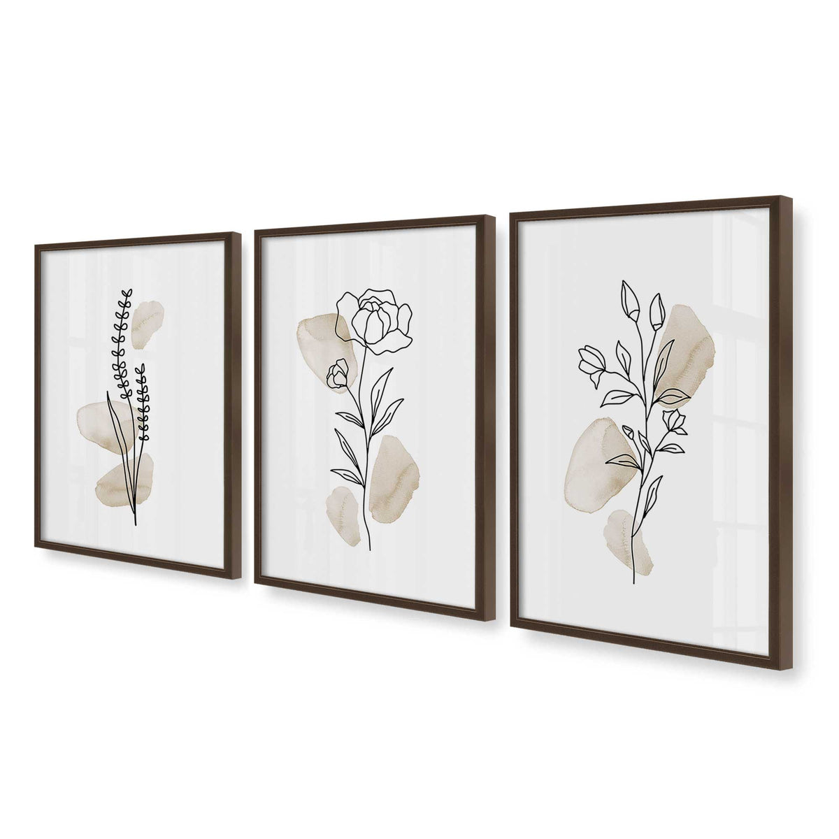 [Color:Belvinder Brown], Picture of art in a Belvinder Brown frame at an angle