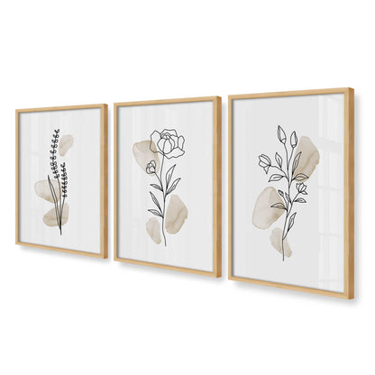 [Color:American Maple], Picture of art in an American Maple frame at an angle