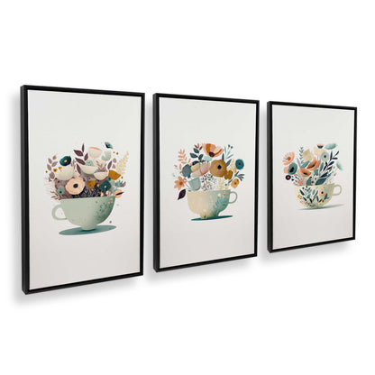 [Color:Satin Black], Picture of art in a Satin Black frame at an angle
