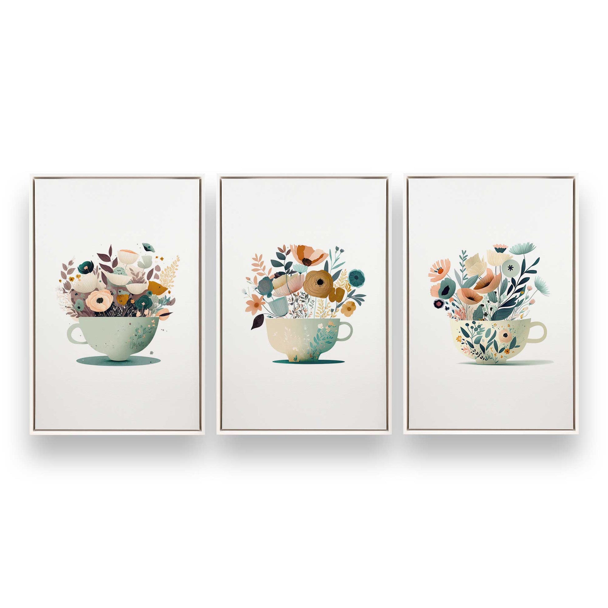 [Color:Opaque White], Picture of art in a White frame