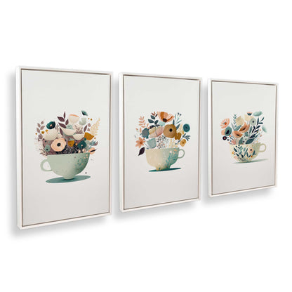 [Color:Opaque White], Picture of art in a White frame at an angle