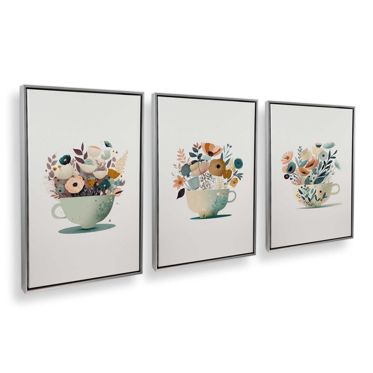 [Color:Polished Chrome], Picture of art in a Polished Chrome frame at an angle