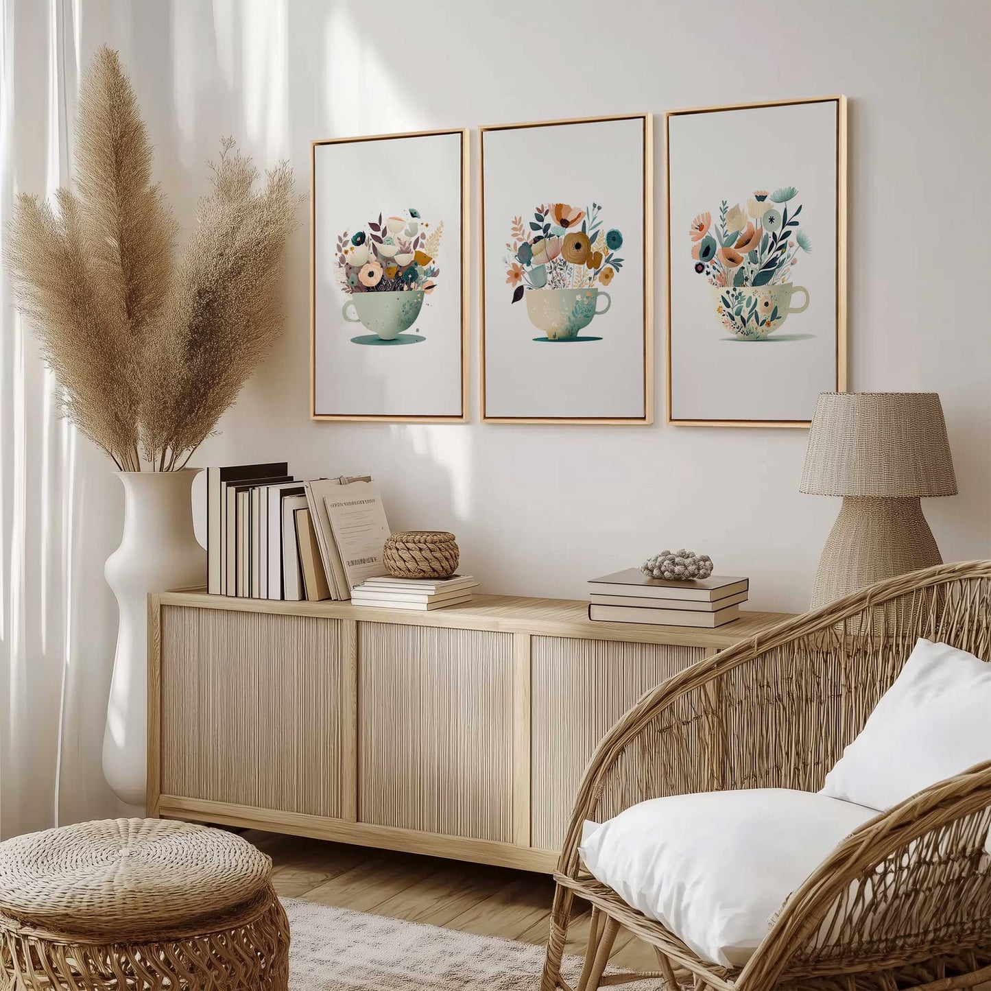 [Color:American Maple], Picture of art in a American Maple frame