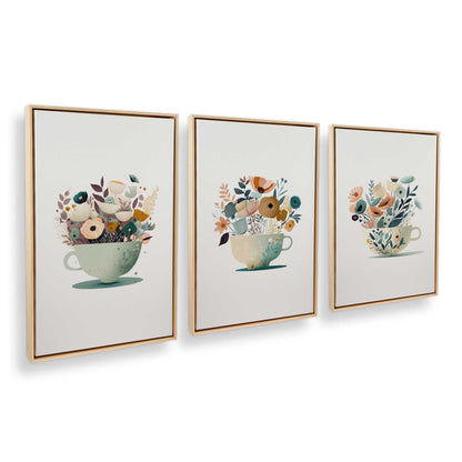 [Color:American Maple], Picture of art in an American Maple frame at an angle