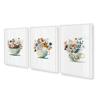 [Color:Opaque White], Picture of art in a Opaque White frame at an angle