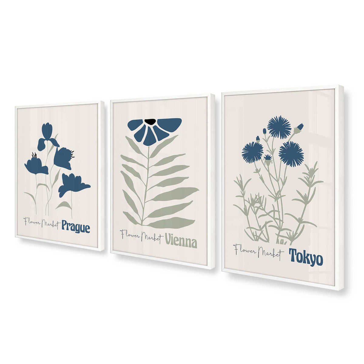 [Color:Opaque White], Picture of art in an Opaque White frame at an angle
