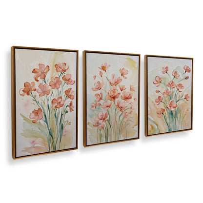 [Color:Polished Gold], Picture of art in a Polished Gold frame at an angle