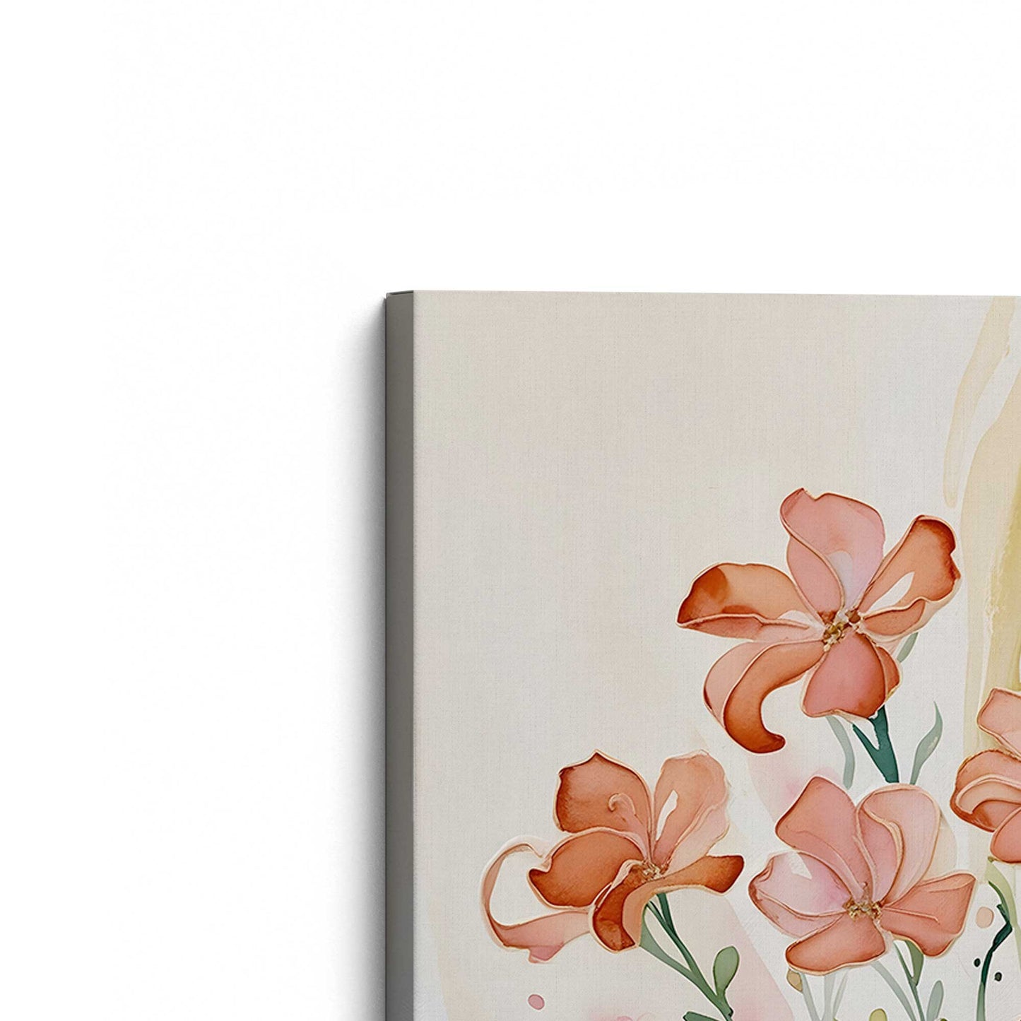 [Color:Stretched Canvas], Picture of the corner of the art