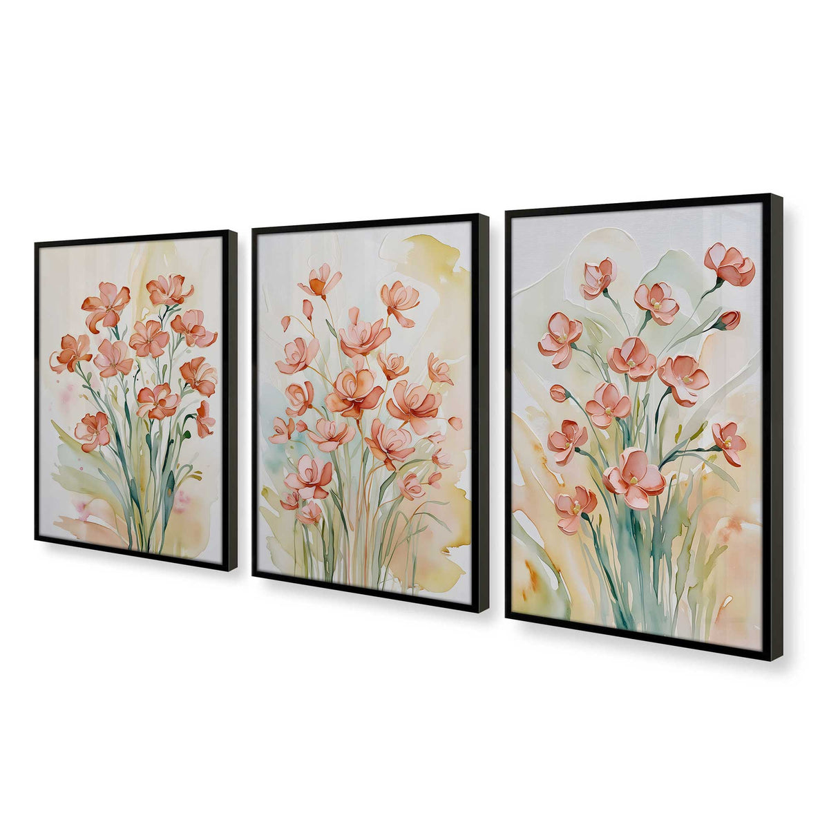 [Color:Satin Black], Picture of art in a Satin Black frame at an angle