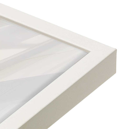 [Color:Opaque White], Picture of art in an Opaque White frame of the corner