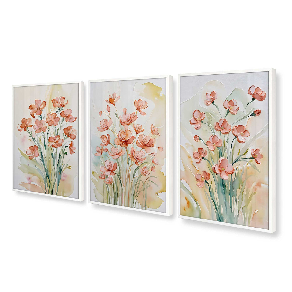 [Color:Opaque White], Picture of art in a Opaque White frame at an angle
