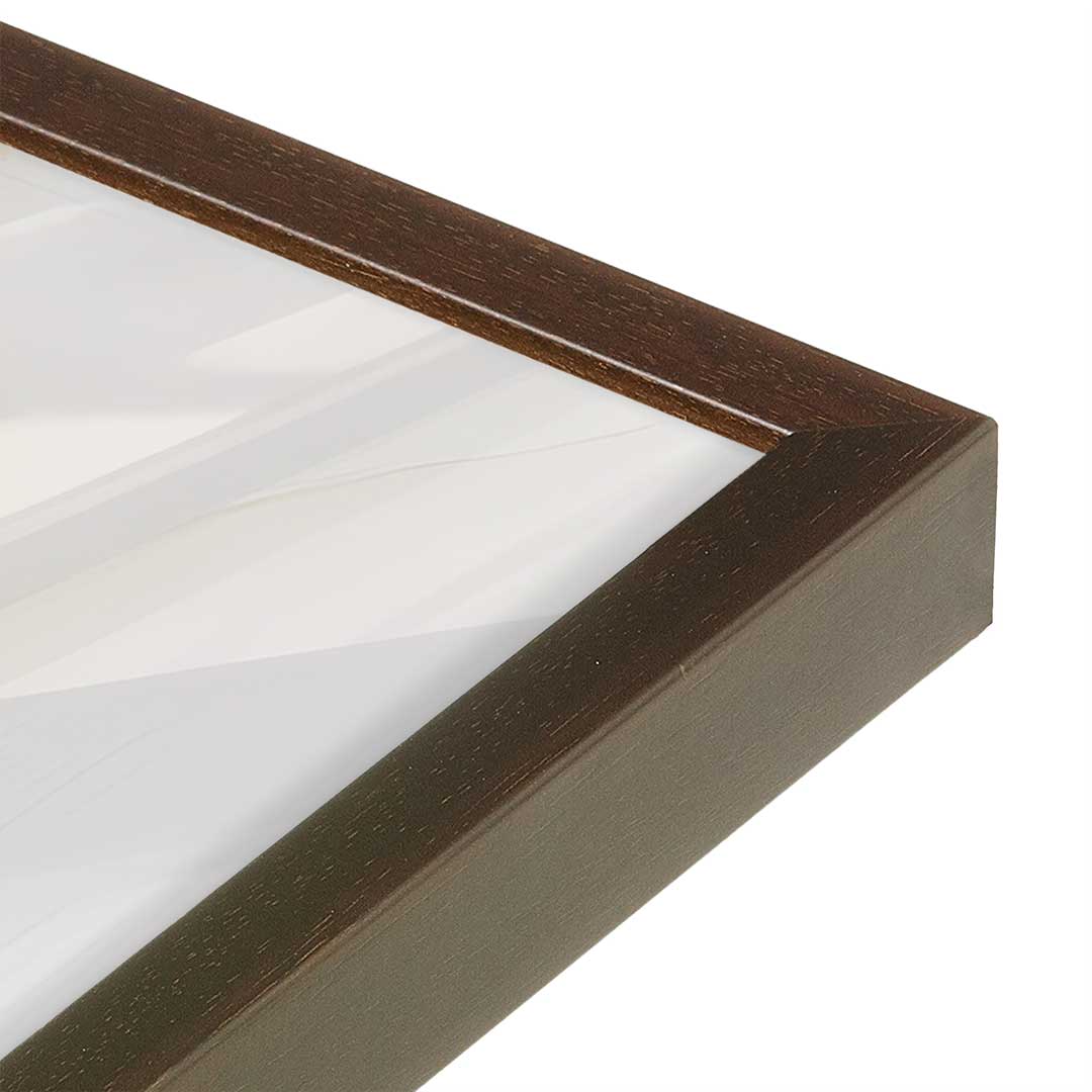 [Color:Belvinder Brown], Picture of art in a Belvinder Brown frame of the corner