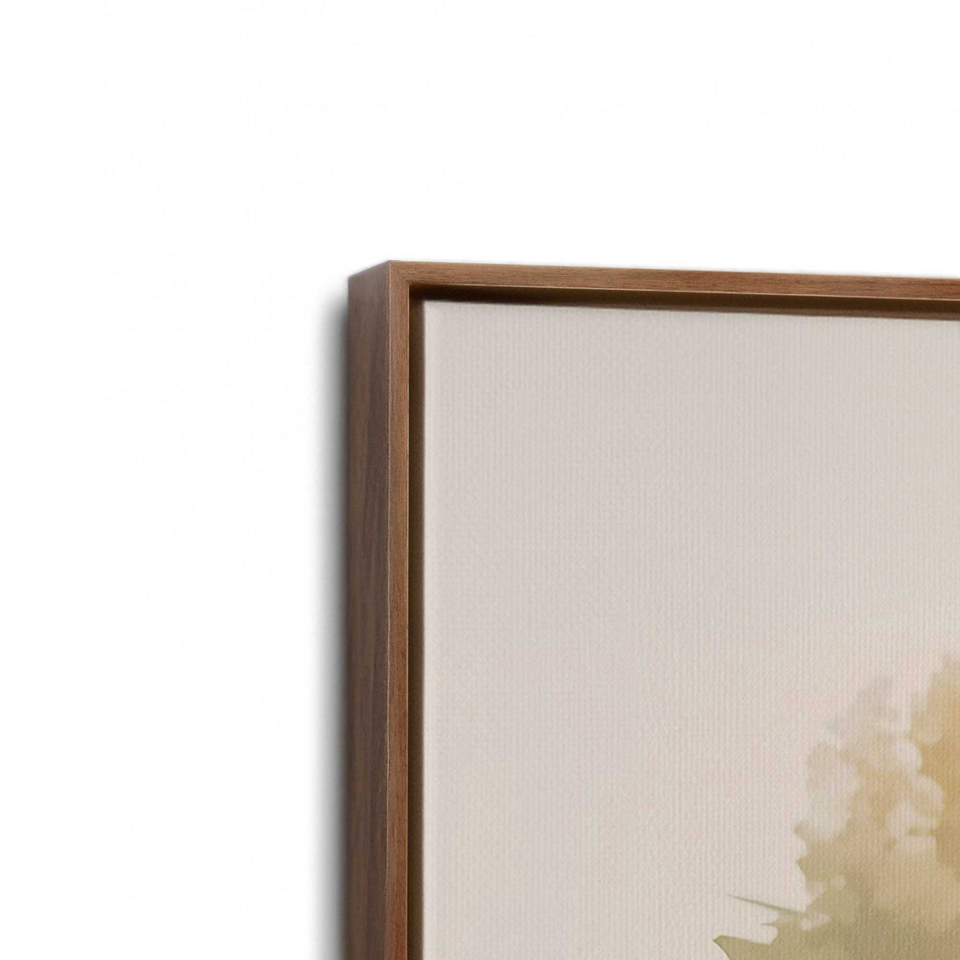 [Color:Walnut], Picture of the corner of the art