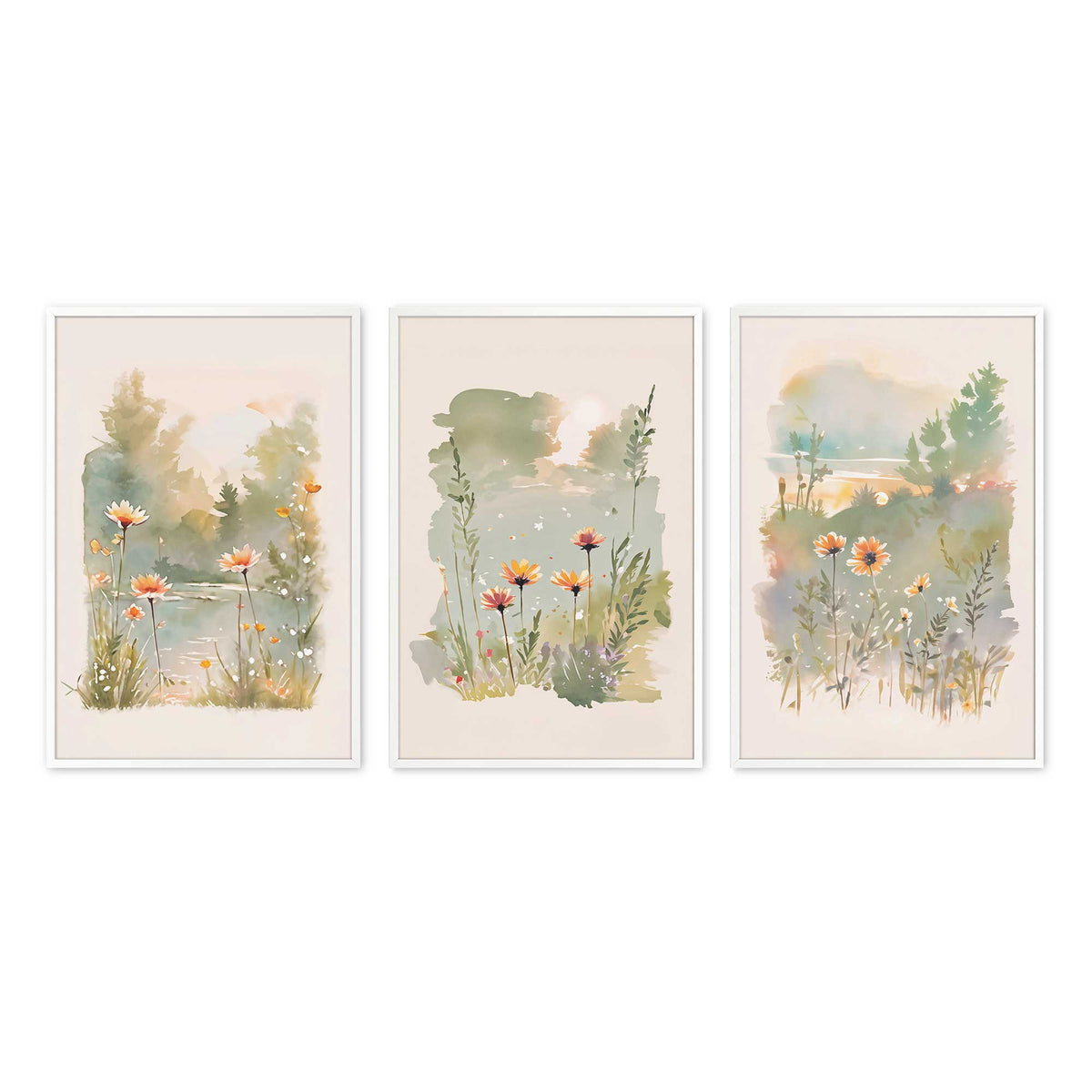 [Color:Opaque White], Picture of art in an Opaque White frame