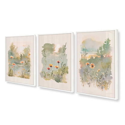 [Color:Opaque White], Picture of art in a Opaque White frame at an angle