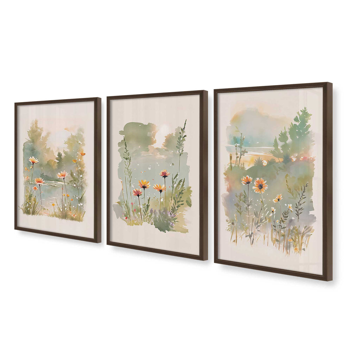 [Color:Belvinder Brown], Picture of art in a Belvinder Brown frame at an angle