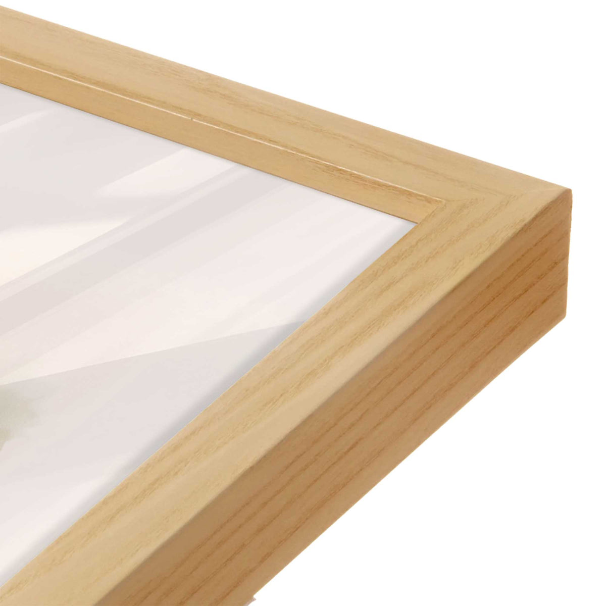 [Color:American Maple], Picture of art in an American Maple frame of the corner