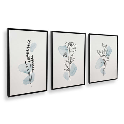 [Color:Satin Black], Picture of art in a Satin Black frame at an angle