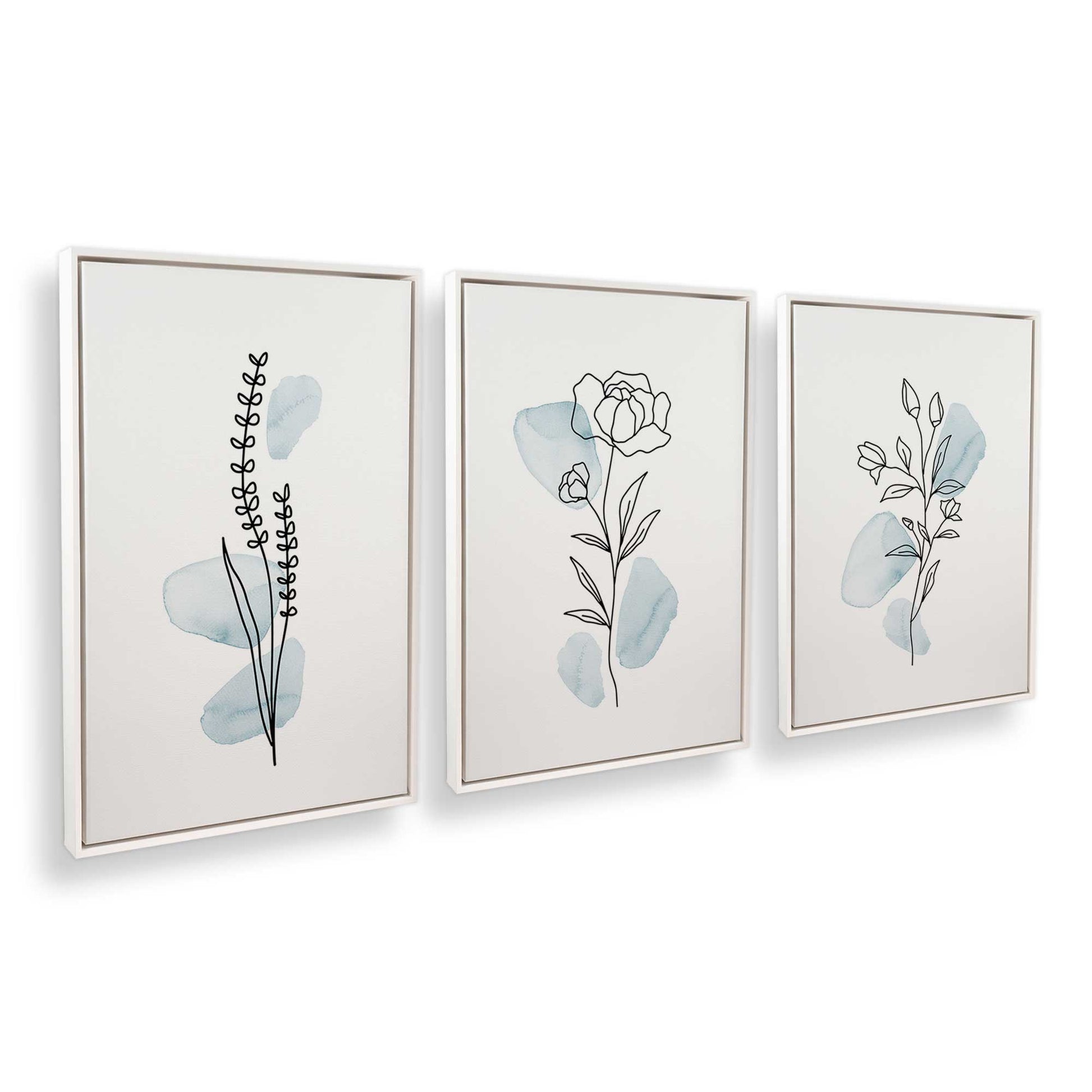 [Color:Opaque White], Picture of art in a White frame at an angle