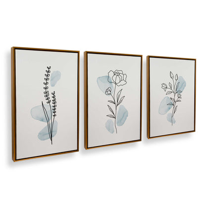 [Color:Polished Gold], Picture of art in a Polished Gold frame at an angle