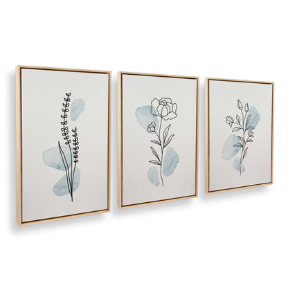 [Color:American Maple], Picture of art in a American Maple frame at an angle