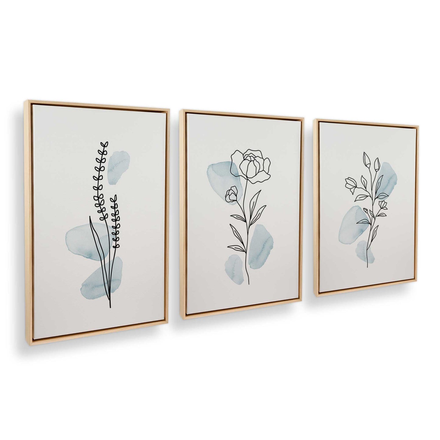 [Color:American Maple], Picture of art in an American Maple frame at an angle