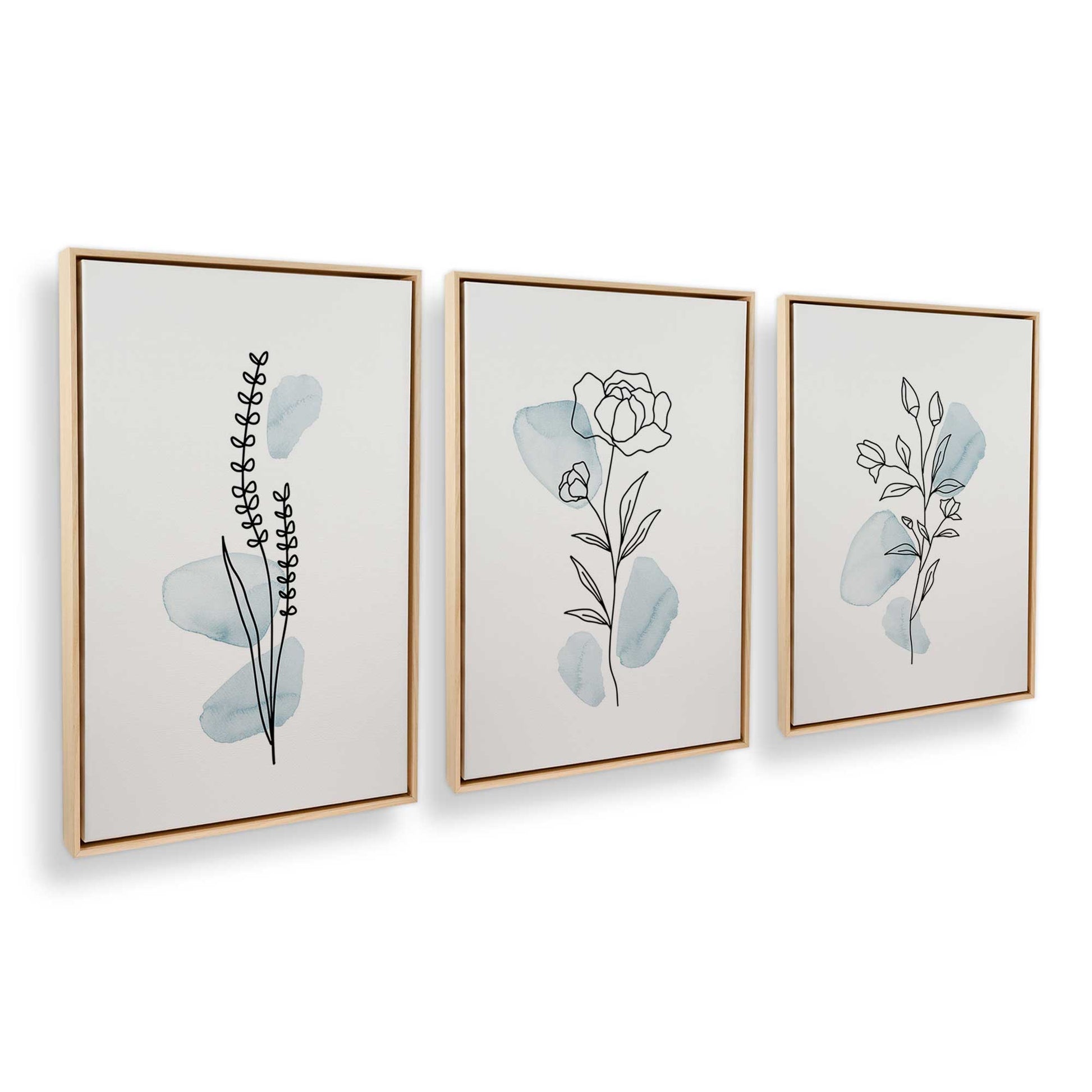 [Color:American Maple], Picture of art in an American Maple frame at an angle