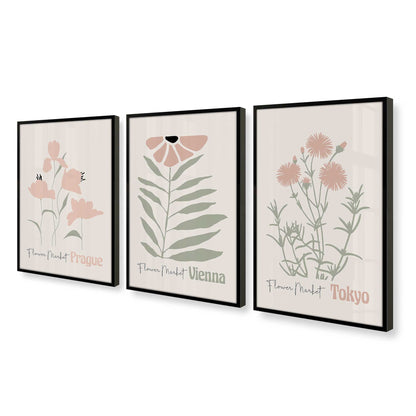 [Color:Satin Black], Picture of art in a Satin Black frame at an angle